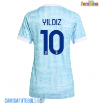 Camisa de time de futebol Juventus Kenan Yildiz #10 Replicas 2º Equipamento Feminina 2025-26 Manga Curta